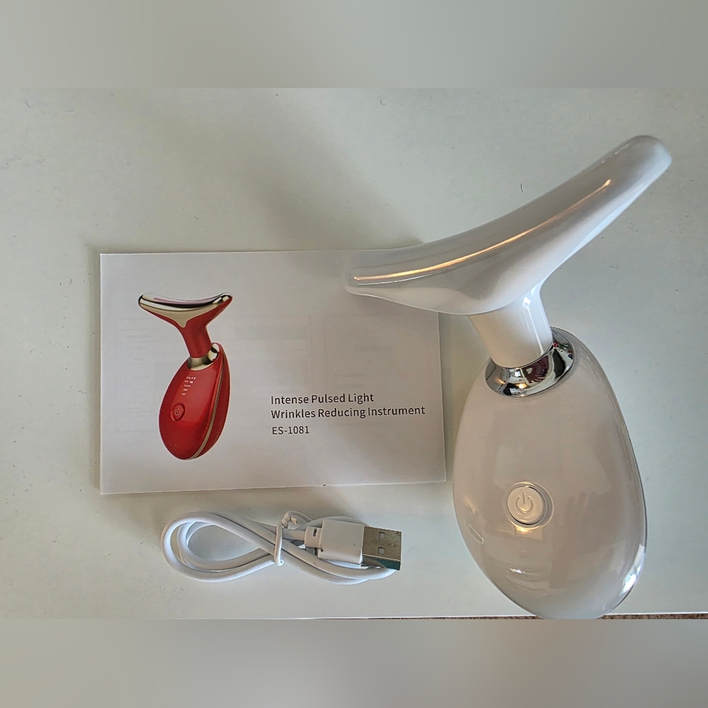 IPL Wrinkle Reducing Neck Face Massager Instrument - Has 3 Different Settings